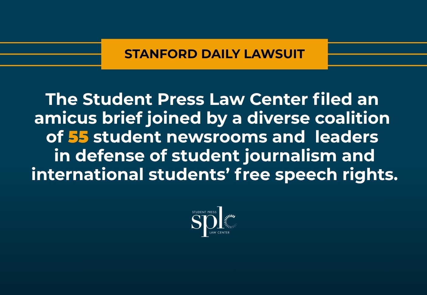 Coalition files amicus brief highlighting chilling effect - Student ...